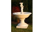 Fontana Rotonda 102 Cm Giardino Pietra Scultura Design Decorazione Costa Shella Nuovo