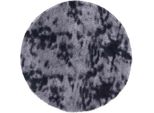Vidaxl Tappeto Shaggy A Pelo Alto Navarra Grigio Scuro 160X160 Cm Poliestere