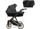 Passeggino Kunert Ivento Premium 2In1 Nero Con Struttura Dorata E Caratteristiche Di Comfort