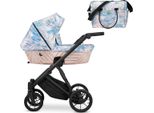 Carrozzina Kunert Ivento 2In1 In Blu/Rosa Con Telaio Nero