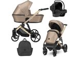 Kunert Arizo Premium 3In1 In Ecopelle Marrone Con Struttura Dorata, Navicella E Accessori