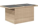 Vidaxl Set Di Divani Da Giardino 11 Pezzi Beige 100 X 55 X 73 Cm Poly Rattan