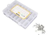 520Pcs Bulloni Dadi Assortimento Kit Metrico M3 M4 M5 M6 Assortito Testa Esagonale Vite In Acciaio Inox Rondelle Piatte