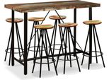 The Living Store 7-Tlg. Set Da Bar Altholz Massiv