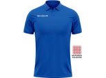 Givova Pocket Kurzarm-Poloshirt Blau S Herren,Damen Blau S