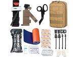 Kit Di Sopravvivenza D'emergenza Relikee, Kit Di Pronto Soccorso Militare Tattico, Sacchetto Molle Emt Ifak Outdoor Gear Tourniquet Bandage Blearing Control Kit
