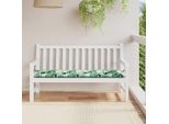Vidaxl Cuscino Per Panca Motivo A Foglie 200 X 50 X 3 Cm Tessuto Oxford