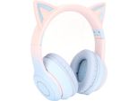 Con Microfono, 7 Led Illuminano Le Cuffie Wireless Con Controllo Del Volume, Cuffie Da Gioco Pieghevoli Per Bambini Adulti 15H Playtime Pc Tv Lapt