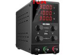 Alimentatore Dc, Tensione Regolabile Fino A 30V, Corrente Massima 10A, (30V10A)Nero