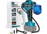 Ecarke Compressore Per Auto A Batteria Makita 18 V Li-Ion, Max. 11 Bar, Pompa D'aria Portatile Con Display Digitale Della Pressione, Auto, Moto, Bicicletta, Palloni Sportivi