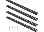 Succebuy E-Track Set, Binari In Acciaio Da 5', Confezione Da 4, Caricabili Fino A 2000 Libbre, Resistenti Con Bulloni Per Rimorchi, Furgoni, Garage, Supporti Per Moto E Atv