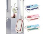 Aopunly Vasca Da Bagno Neonato Pieghevole Vasca Da Bagno Bambini Vasca Da Bagno Sensore Di Temperatura, Rosa