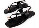 Montevita Sandalo Flache Mirea6 Schwarz