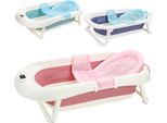 Tolletour Vasca Da Bagno Per Neonati Pieghevole Sensore Di Temperatura Per Vasca Da Bagno, Rosa