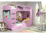 Letto Per Bambini Letto A Castello Doppio Letto A Castello Letto Per Giovani Letti Legno Rosa Subito