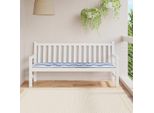 Cuscini Per Panca Da Giardino Stabli MöBel Blu E Bianco 180 X 50 X 4 Cm Tessuto Oxford - Cuscini Per Mobili Da Giardino CC1982938 1Pacco