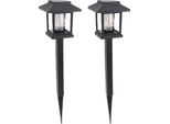 2PCS Solar Pathway Lights Led Light Sensor IP44 Water Proof Luce Esterna Alimentata Ad Energia Solare Per Il Giardino Yard Walkway Decor Illuminazione Del Paesaggio
