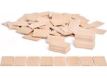 120 Pezzi Blocchi Da Costruzione Rettangolari Piatti In Legno | 50 X 30 X 3 Mm |