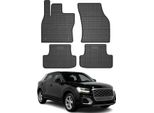 2017-2025 Audi Q2 Tappetini In Gomma Nero 4 Pz