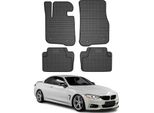 2013-2021 Bmw Serie 4 F33 F36 Cabrio Gran Coupé Tappetini In Gomma Nero 4 Pz