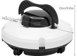 Pulitore Robotico Per Piscine, Funzionamento Senza Fili, Forte Potenza Di Aspirazione, Bianco