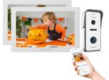 Videocitofono Tmezon, Touchscreen A Colori Da 7 Pollici, Telecamera 1080P, 2Monitor1Campanello