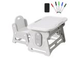 Tavolo Per Bambini Regolabile In Altezza Con Sedia - Piano Inclinabile - Ergonomico, Stabile E Sicuro - Set Da Tavolo Per Bambini Per Imparare, Dipingere E Mangiare