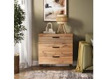 Vicco Cassettiera Amber, 80 X 82 Cm Con 3 Cassetti, Quercia Wotan