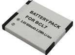 Avizar, Batteria Ricaricabile Panasonic DMC-F5 600 Mah 3,6 V Li-Ion, Bianco