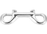 Moschettone A Doppio Scatto, Acciaio Inox 316, 65 Mm, Per Accessori Subacquei E Outdoor, Argento