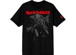 Iron Maiden - Maglietta "50 Trooper"" Per Uomo/Donna Unisex RO13912 (M) (Nero/Grigio)"