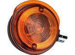 Indicatore Di Direzione Anteriore, Rotondo In Nero Con Vetro Arancione - Per Simson S50, S51, S70, SR50, SR80, Mz Etz, Ts