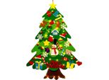 Albero Di Natale In Feltro Con Luci Fiabesche A Led E Ornamenti Da 32 Pezzi, Decorazione Da Appendere Per La Casa