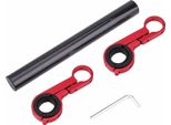 Supporto Di Estensione Del Manubrio Della Bicicletta Per La Luce Della Bicicletta, Torcia E Tachimetro (Rosso)
