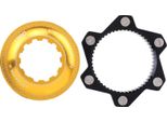 Centro Lock Adapter 6 Bulloni Freno A Disco Rotore Sella Conversione Per Bicicletta Mountain Bike (Oro Nero)