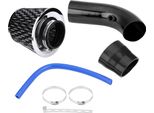 76 Mm 3 Pollici Universale Auto Filtro Di Aspirazione Aria Fredda Alluminio Induzione Tubo Tubo Kit Fibra Di Carbonio