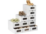 Tolletour 10X Scatole Per Scarpe Con Finestra Scatola Di Immagazzinaggio Scatola Di Immagazzinaggio Impilabile Scatola Per Scarpe Scatola Per Scarpe Scatola Multiuso Bianco