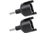 2 Pack Isolatore Per Recinzione Elettrica Tutti Gli Strumenti Ganci Per Chiodi In Acciaio Abs Per Viti In Isolatori In Pali Di Legno