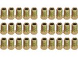 30Pcs Connettori Linea Freno 3/8 Di Pollice 24 Filettatura Metallo Robusto Unione Per 3/16 In Tubo