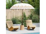 Vidaxl Ombrellone Balinese Crema 215 X 215 X 260 Cm