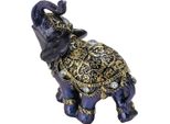 Elefante Figurina Resina Feng Shui Ricchezza Fortuna Elefante Statua Ornamento Decorativo Per Casa Regalo D'inaugurazione Blu S