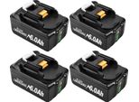 Batteria Di Ricambio, Alta Capacità 9000Mah, Compatibile Con Diversi Utensili Elettrici, 4Pcs 6Ah