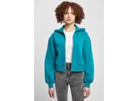 Urban Classics - Giacca Corta Con Zip Da Donna Verde Acqua - 5XL