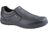 Imac - Scarpe Da Uomo In Pelle Martellata DF2001 (45,5 Eu) (Nero)