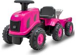 Baby Mix Benny Rosa Trattore Giocattolo Con Rimorchio E Attrezzi