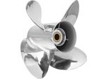 Elica Fuoribordo A 4 Pale In Acciaio Inox 13 X 19 Rh Pitch Per Motore Yamaha 50-130 Hp