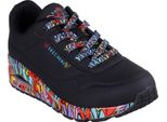 Skechers Uno - Ravaged Love 177918-BKMT, Sneaker, Donna, Nero