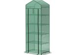 Serra Con Porta Scorrevole, Ripiani, Serra In Pellicola Resistente All'inverno In Acciaio, Serra Per Balcone, Giardino, Serra Per Pomodori 69 X 49 X 193 Cm, Serra Per Pomodori, Verdure, Fiori, Verde