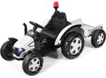 Trattore Giocattolo Con Rimorchio Per Bambini Trattore Cavalcabile 12V 151 X 68 X 70 Cm Bianco