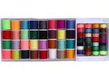 Kit Di Fili In Poliestere 32 Spoline In Plastica E 28 In Metallo Spoline Multicolore Per Progetti Di Cucito